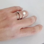 Δαχτυλίδι οβάλ, με μαργαριτάρι Eliri-8